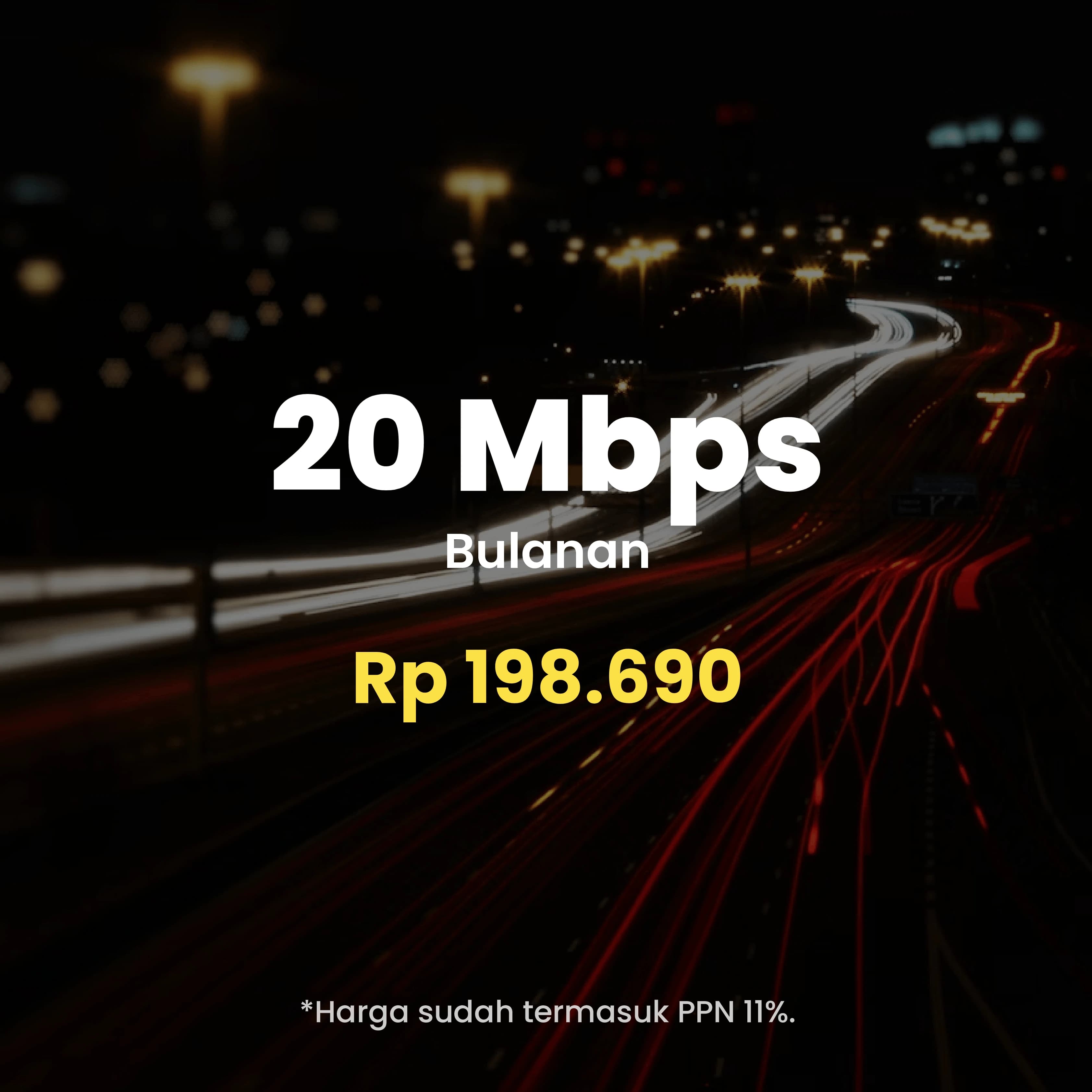 IDPlay Paket 20 Mbps bulanan